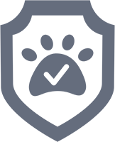 Pet safety emblem illustration